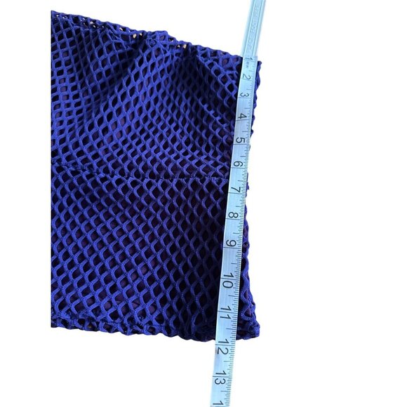 Sammy B Diamond Mesh Bootcut Pants Purple Flared Trashy Y2K NWT Lined Party XS - Picture 7 of 15